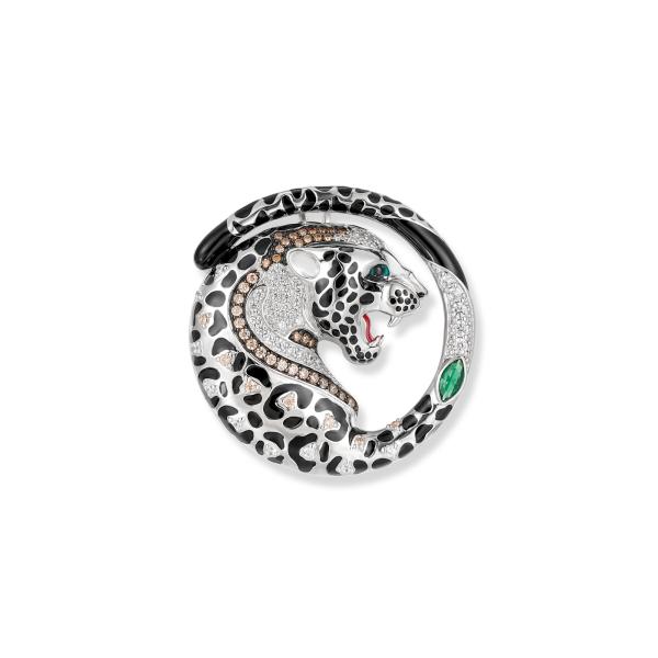 Jasper Leoparden Anhänger / Brosche